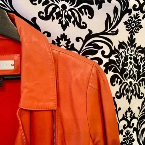 Danier moto peplum leather jacket - Picture 5 of 15